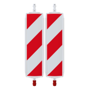 Traffic panel type NOXPLUS | film RA2/C, hatched | on both sides indicating left